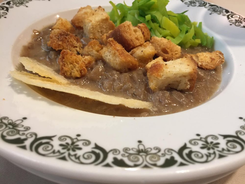 Ristorante Grassilli a Bologna, soupe d'oignon