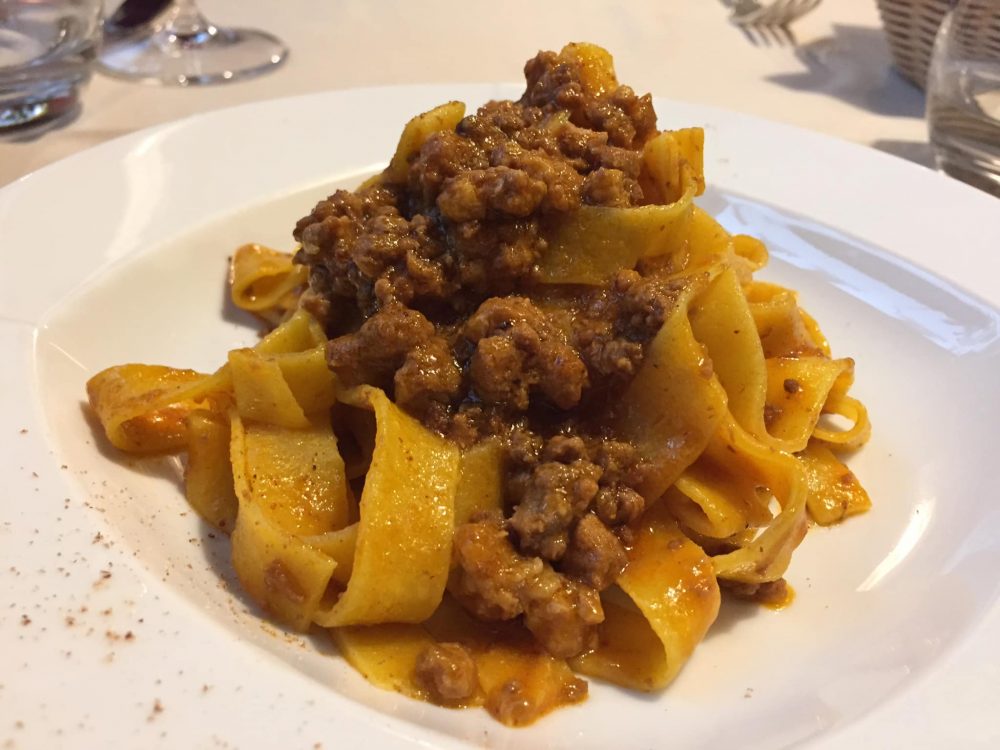 Ristorante Grassilli a Bologna, tagliatelle al ragu'