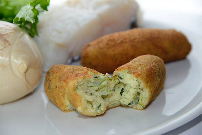 Crocchette di baccalà e friarielli