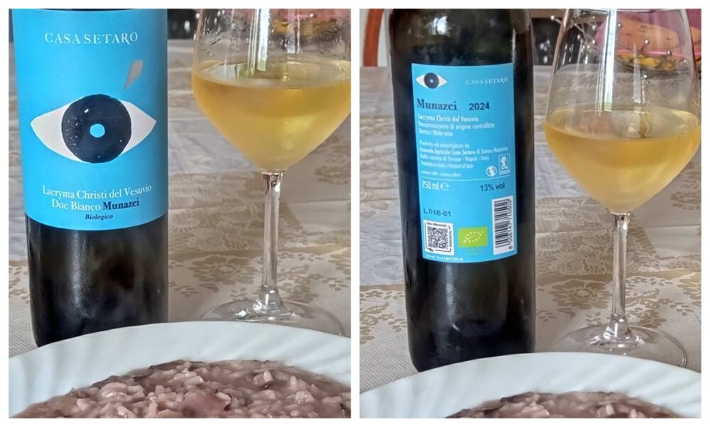 Lacryma Christi Munazei Bianco Biologico Vesuvio Doc 2024 Casa Setaro