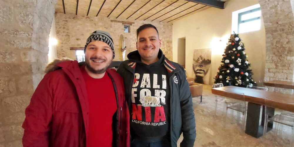 Azienda Principe Pignatelli - chef Giuseppe Di Bella a dx con Vincenzo Scarselli