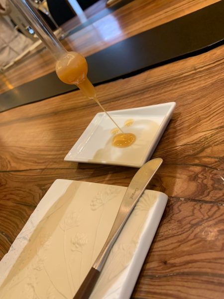 Ristorante Tre Olivi, l'olio di nocciola