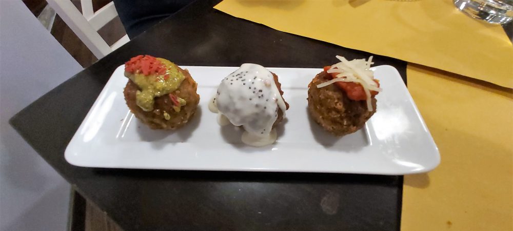 Food Osteria Contemporanea – tris di polpette di terra