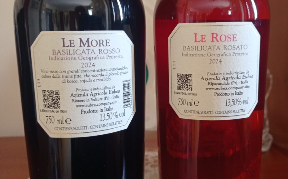 Controetichette vini Eubea