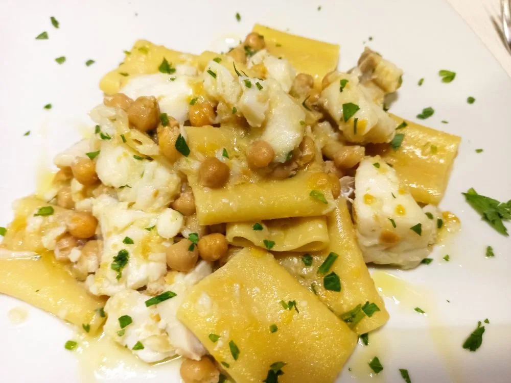 Da Liberato - I Paccheri con Baccala' e Ceci