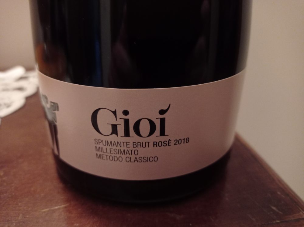 Gioi Spumante Brut Rose' Metodo Classico Millesimato 2018 San Salvatore 1988