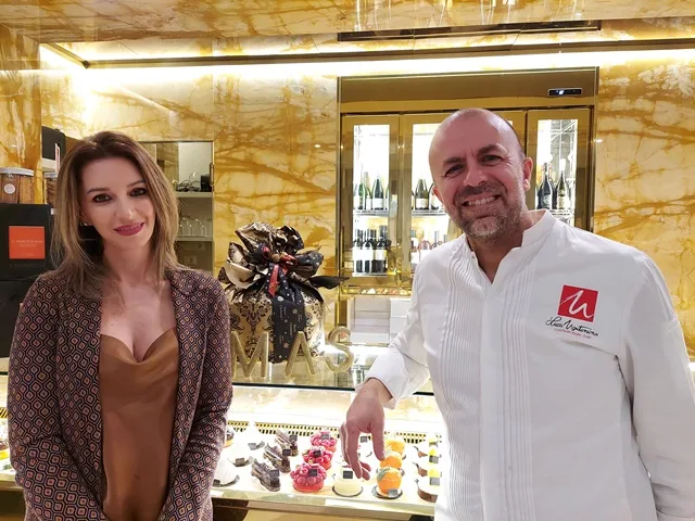 Luca Montersino e la moglie Romina