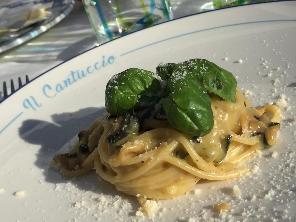 Il Cantuccio a Nerano, spaghetti alla Nerano