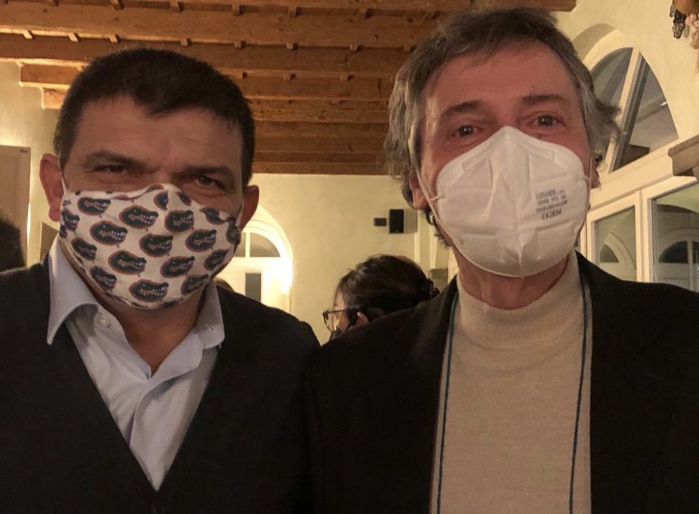 Alberto Paltrinieri con l’autore