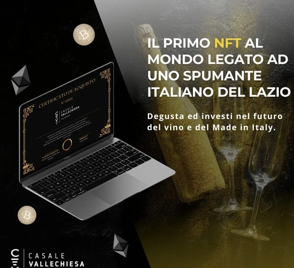 Il primo NFT legato ad uno spumante del Lazio