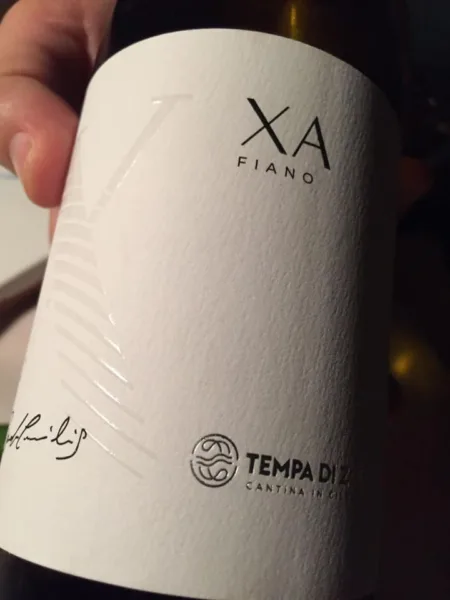 Xa Fiano 2019 Tempa di Zoe
