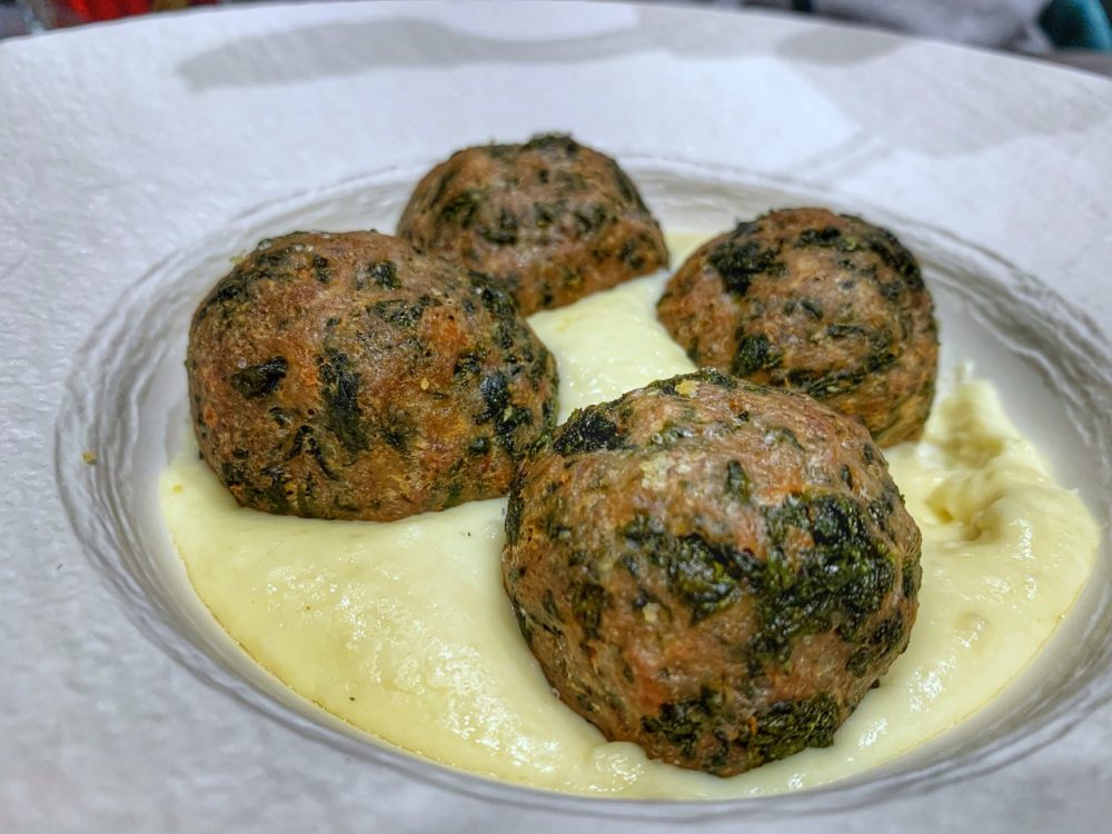 polpette di fririelli su fonduta di caciocavallo di bifulco exclusive