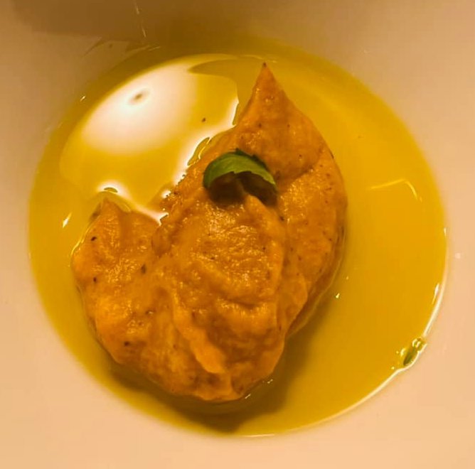 Uovo di seppia, Melanzana e olio