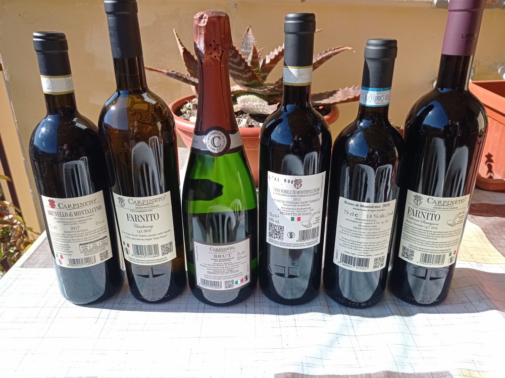 Controetichette vini Carpineto