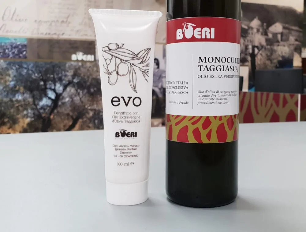Dentifricio all'olio evo