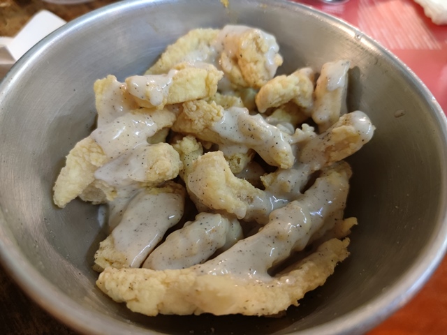 L’Elementare - la Trippa fritta con crema cacio e pepe