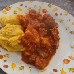 La polenta con ciribici'