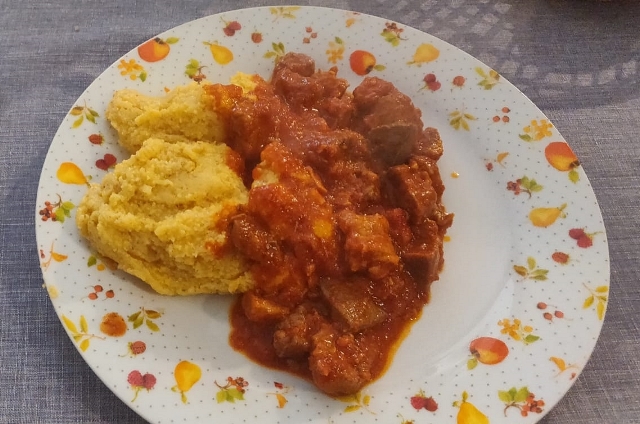 La polenta con ciribici'