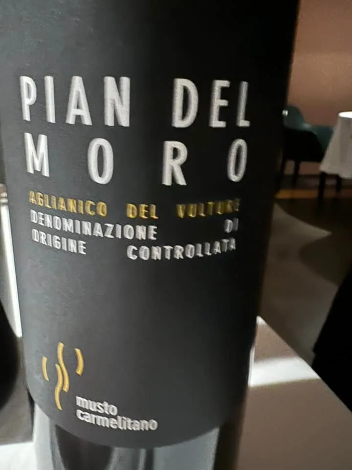 Pian del Moro 2015 Aglianico del Vulture doc, Musto Carmelitano