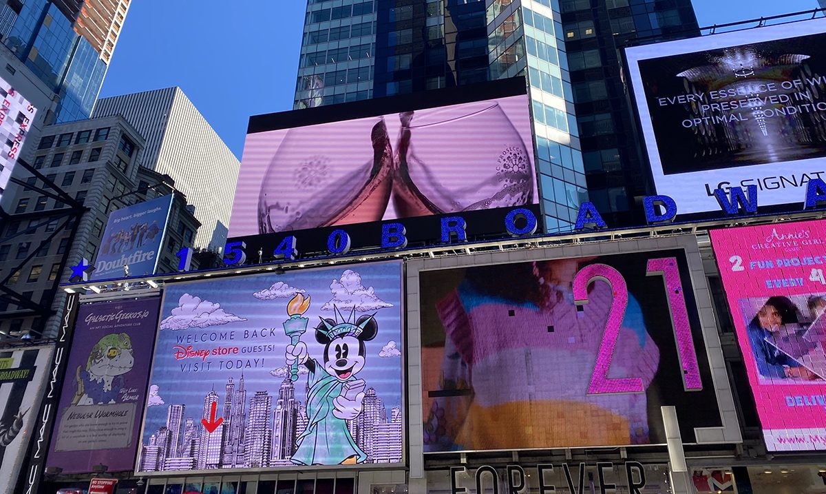 Prosecco DOC a Times Square