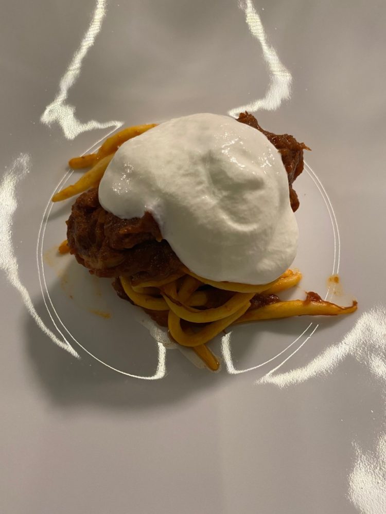 Capra, capretto e caprettone -Fusilli al ragù di capra