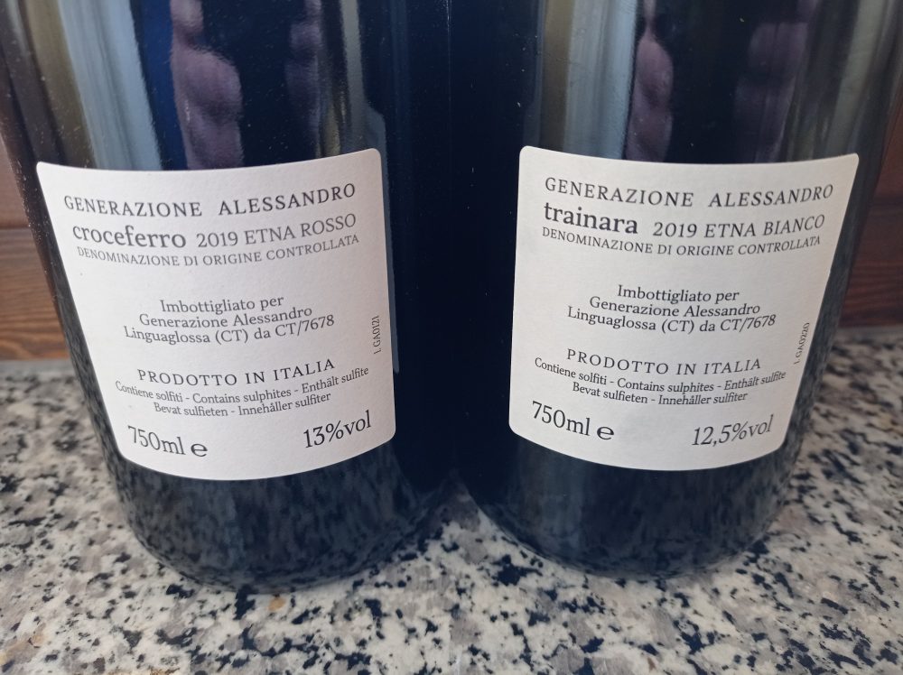 Controetichette vini Generazione Alessandro