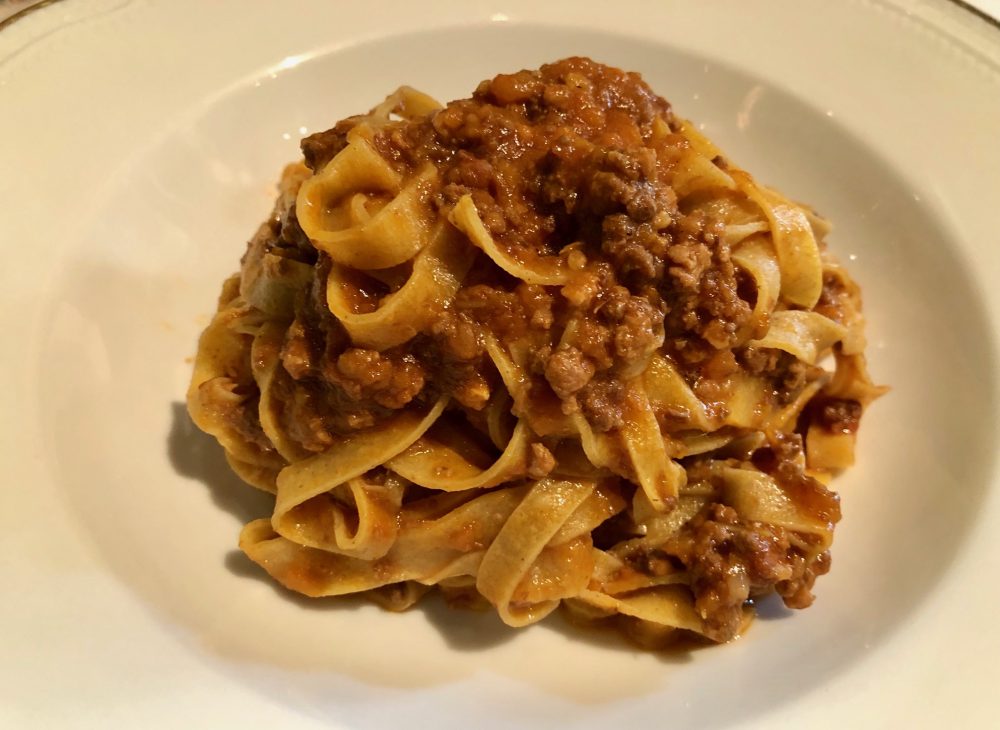 Amerigo, tagliatelle al ragù