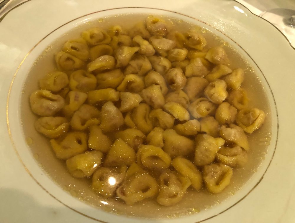 Amerigo, tortellini in brodo