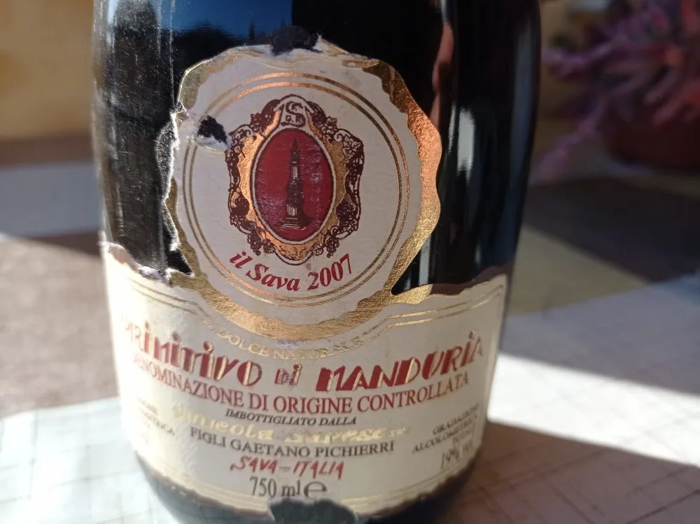 Primitivo di Manduria Dolce Naturale Doc 2007 Vinicola Savese