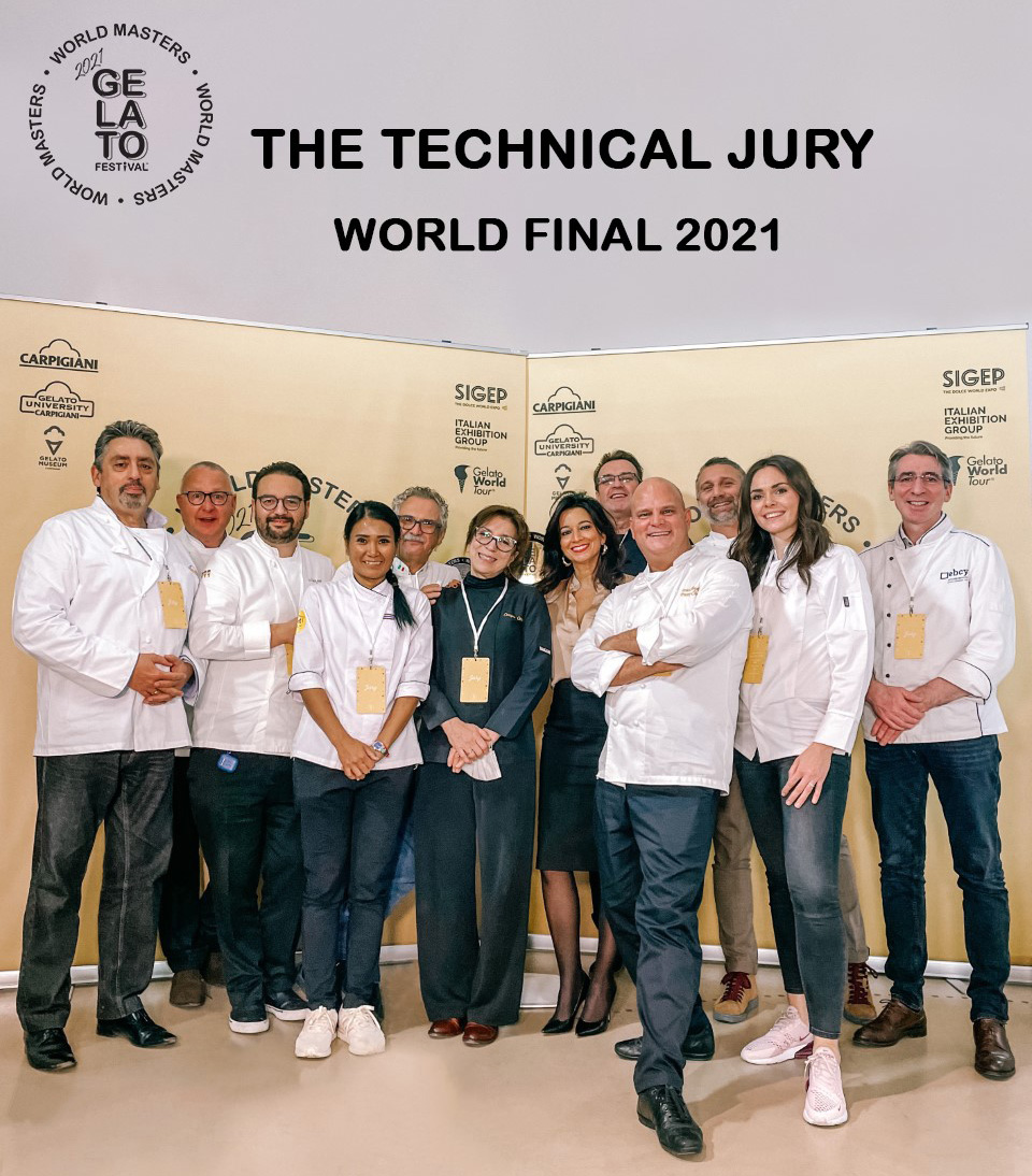 La giuria del Gelato Festival insieme ad Adriana Tancredi