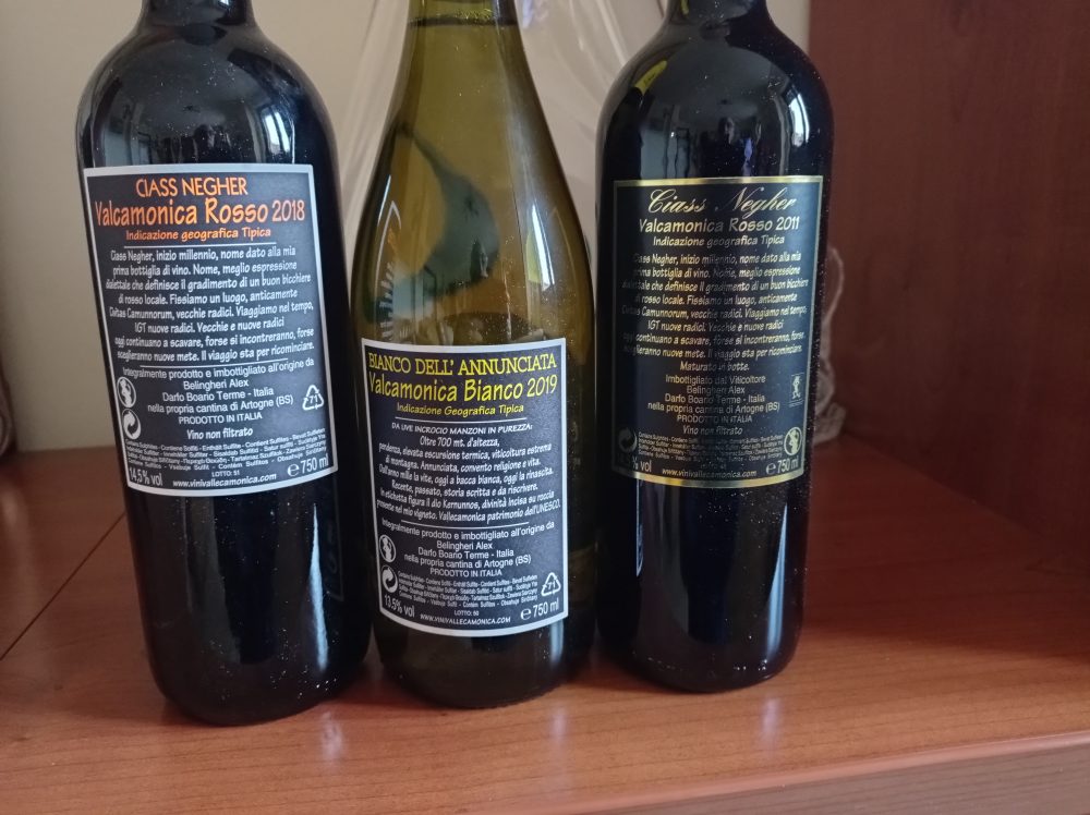 Controetichette vini Valcamonica