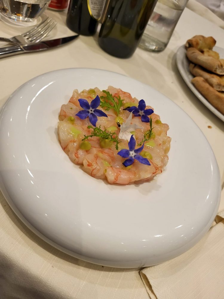 Corallo - tartara di gamberi