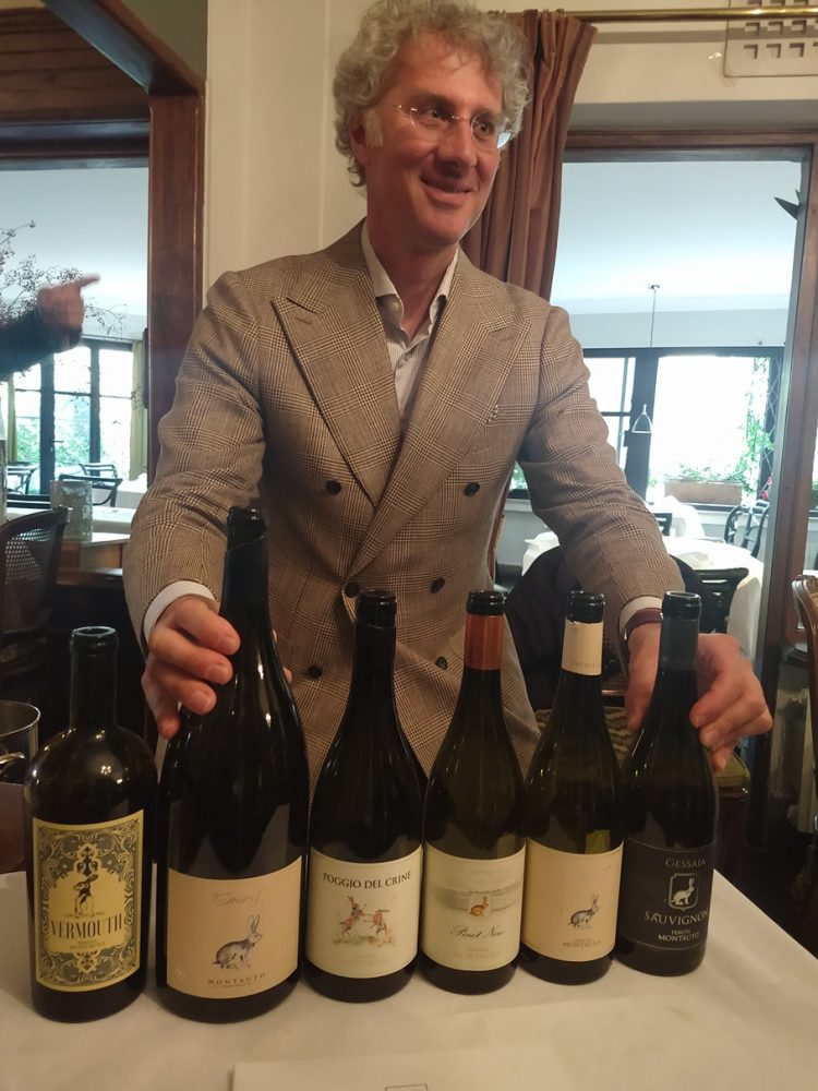 Riccardo Lepri ed i Vini in Degustazione
