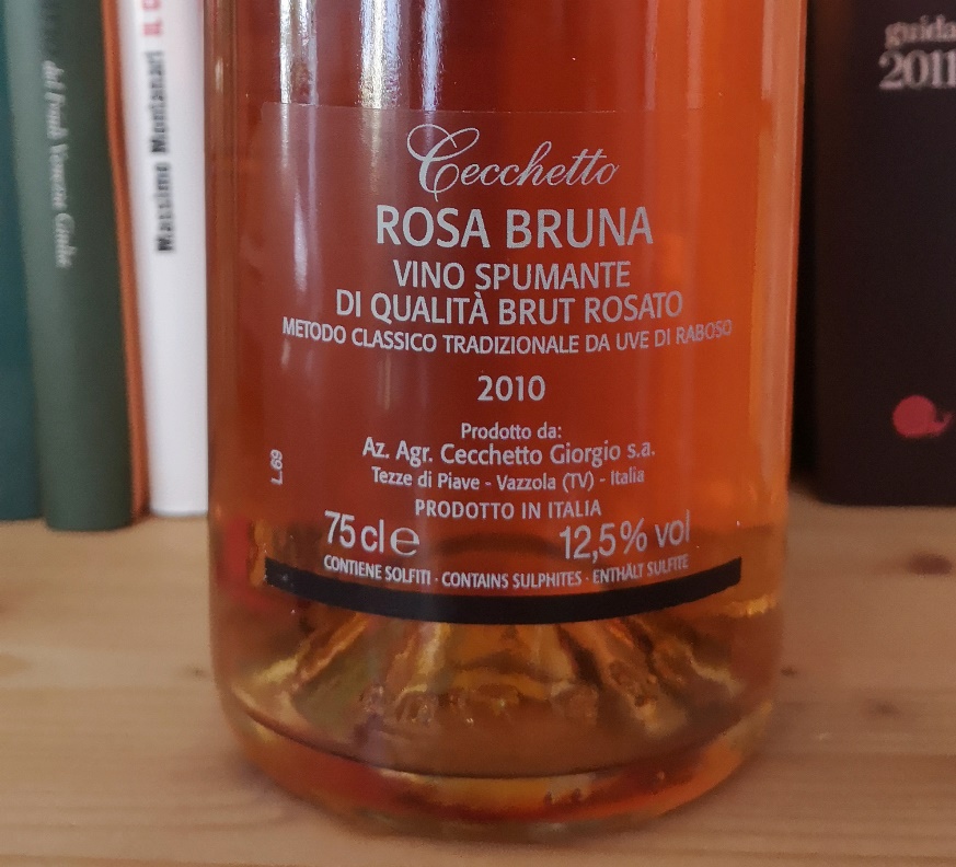 Brut Rose' Rosa Bruna 2010, Cecchetto