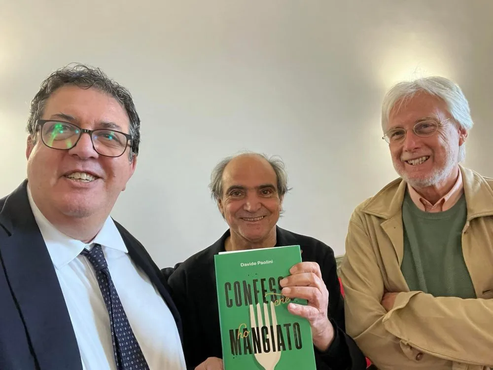 Con Davide Paolini e Silvio Perrella
