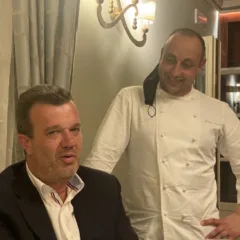 Franco Cristoforetti proprietario del ristorante Oseleta e lo chef Marco Marras - Ristorante Oseleta