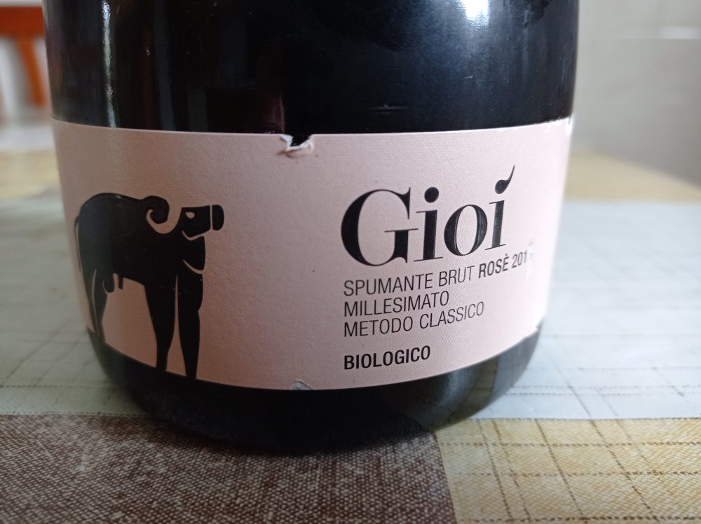 Gioi Spumante Brut Rose' Biologico Millesimato Metodo Classico 2016 San Salvatore 1988