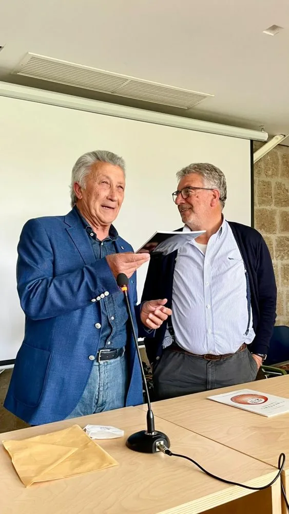 Il sindaco di Alvignano Marcucci e Lorenzo Di Guglielmo