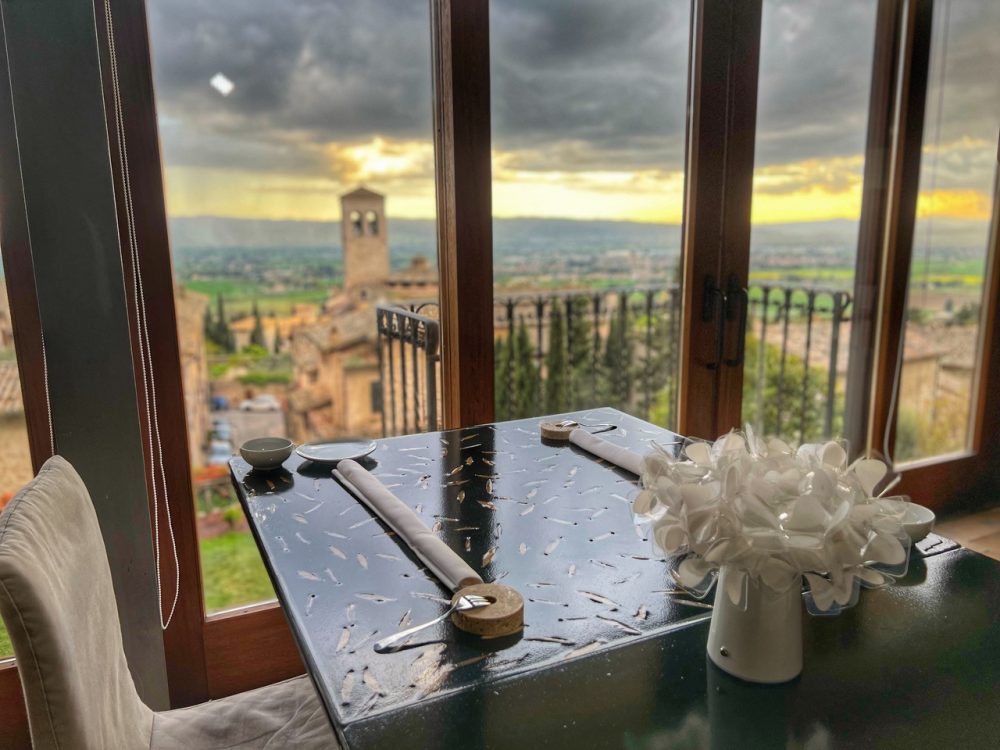 La vista del Frantoio di Assisi
