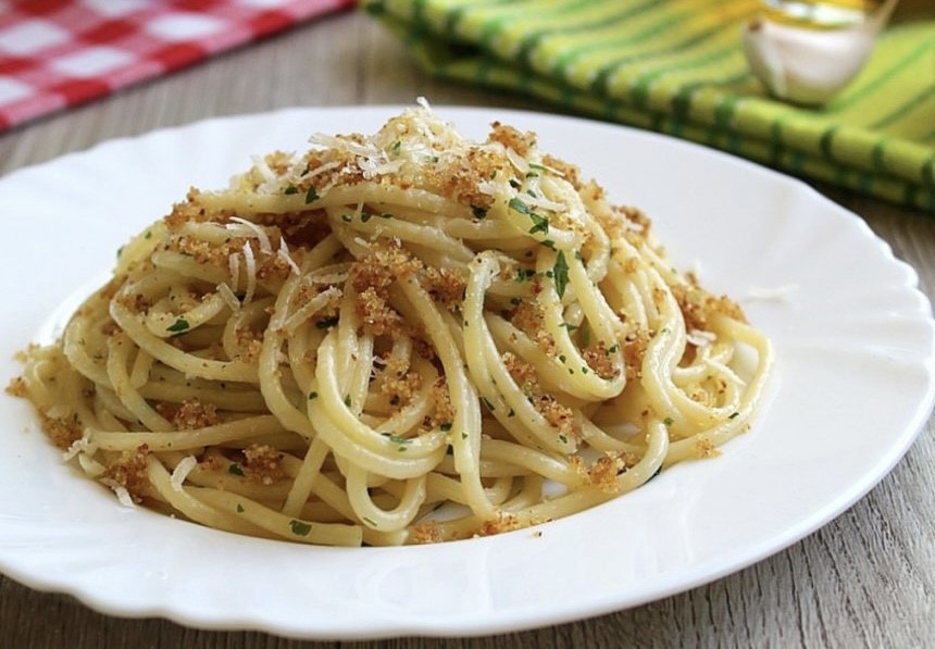 Spaghetti aglio e olio alla salentina
