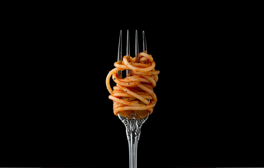 Spaghetti aglio e olio- forchetta borbonica