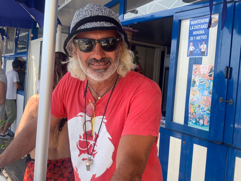 Africano Beach a Marina del Cantone, Mimmo Caputo