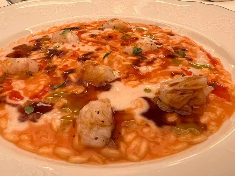 Chic Nonna - risotto alla caprese con gamberi