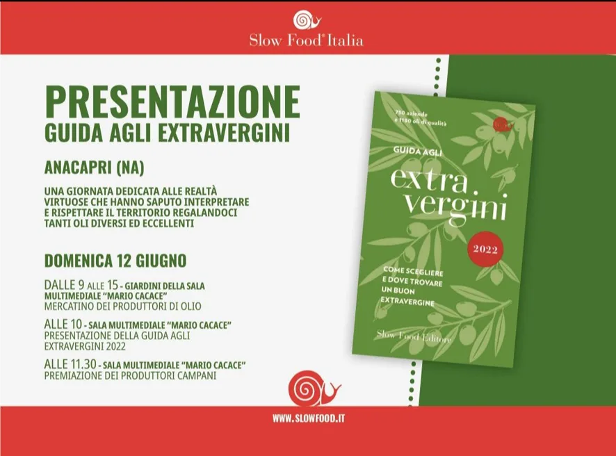 Evento di presentazione della guida agli extravergini ad Anacapri