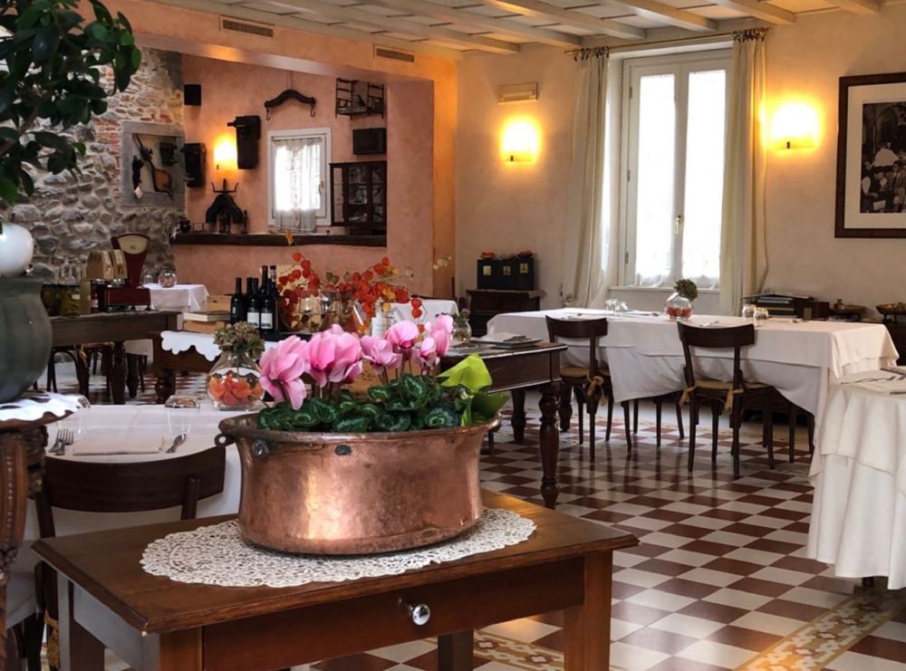 Trattoria Visconti, l’accogliente sala