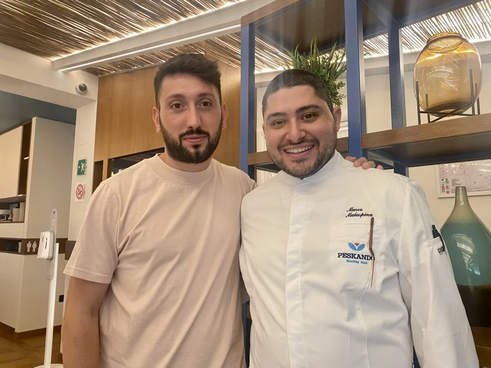 Peskando Healthy Food - Marco Malaspina e uno dei soci della Holding Lux Ho
