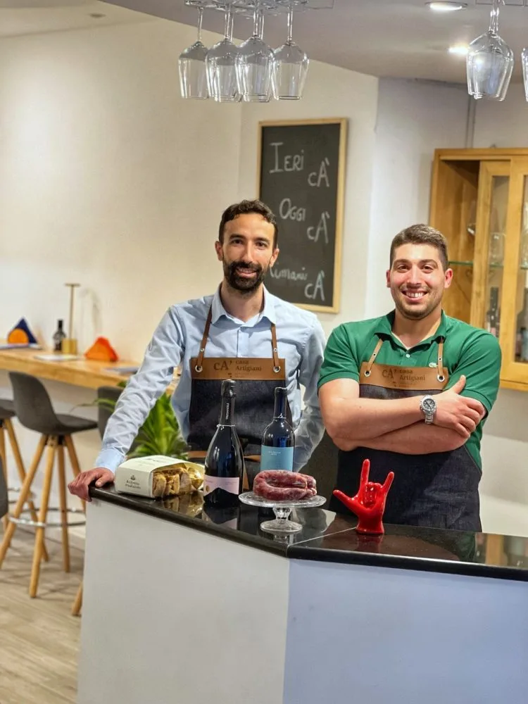 Roberto e Stefano, fondatori Casa Artigiani Trentinara Cilento