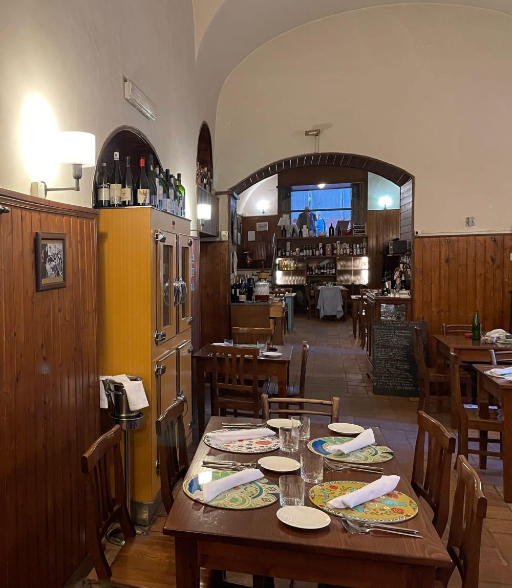 Trattoria del Cimino, la sala