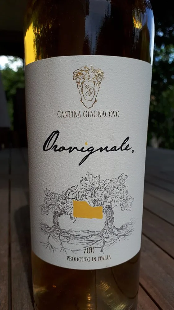 Orovignale 2019 Cantina Giagnacovo