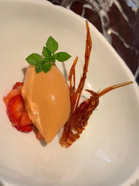 LAQUA Countyside, pre dessert al gambero e fragola